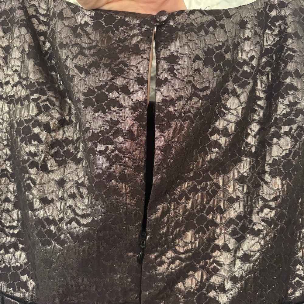 London Times Brocade Empire Waist Dress Size 12 - Picture 6 of 9